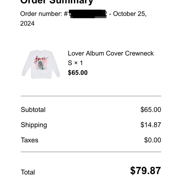 NWOT Lover Era Crew Neck (Small) - Picture 4 of 4